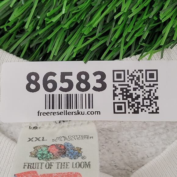 Vintage 90s Braves Raglan Sweatshirt Womens XL/2XL 23x24 White - Picture 8 of 16